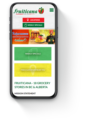 Website Designer Surrey - Fruticana Website